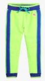 Cherry Crumble Lime Green Straight Fit Track Pants Boys