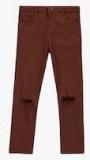 Cherry Crumble Maroon Slim Fit Track Pants Boys