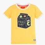 Cherry Crumble Mustard Printed Regular Fit T Shirt Boys