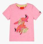 Cherry Crumble Pink Printed Round Neck T Shirt Boys