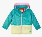 Cherry Crumble Turquoise Blue Colourblocked Winter Jacket Boys