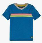 Cherry Crumble Turquoise Blue Striped V Neck T Shirt Boys