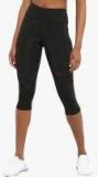 Chkokko Black Solid Skinny Fit Capri women