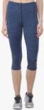 Chkokko Blue Solid Capri Women