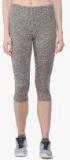 Chkokko Grey Solid Capri Women