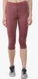 Chkokko Maroon Solid Capri women