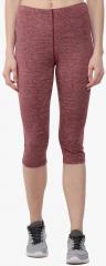 Chkokko Maroon Solid Capri women