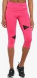 Chkokko Pink Solid Skinny Fit Capri Women