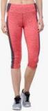 Chkokko Red Solid Capri Women