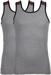 Chromozome Grey Milange Vests Men