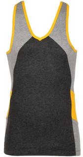 Chromozome Strike Out Dark Grey Rugby Vest men