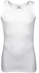 Chromozome White Solid Vest Men