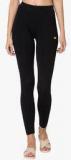 Chumbak Black Solid Leggings Women