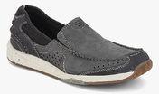 Clarks Allston Free Grey Loafers Men