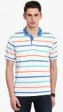 Classic Polo Off White Striped Regular Fit Polo T shirt men