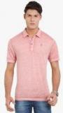 Classic Polo Pink Self Design Polo T Shirt men