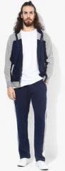 Cloak & Decker By Monte Carlo Navy Blue Solid Tracksuit men