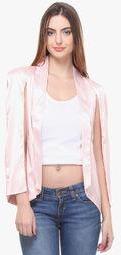 Closet Drama Pink Solid Shrug Women