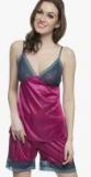 Clovia Purple Solid Sleepwear Women