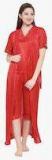 Clovia Red Solid Nightwear Set women