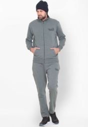 Club York Solid Olive Tracksuit Men