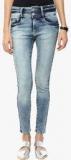 Code 61 Navy Blue Mid Rise Skinny Jeans Women