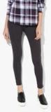 Code By Lifestyle Grey Solid Leggings Women