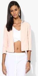 Code By Lifestyle Pink Embellished Summer Jacket Women