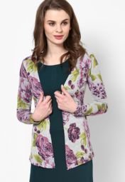 Code Solid Purple Shrug Women