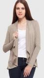 Color Cocktail Brown Solid Shrug Women