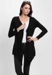 Color Cocktail Full Sleeve Black Waterfall Shrug women