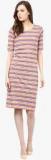 Color Cocktail Multicoloured Striped Shift Dress Women