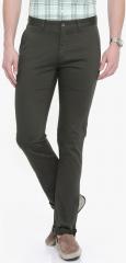 Colorplus Green Contemporary Regular Fit Solid Regular Trouser men