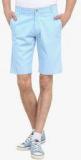 Colors Couture Aqua Blue Solid Shorts Men