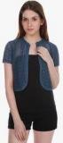 Colors Couture Blue Solid Shrug Women