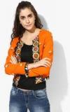 Colour Me Orange Embroidered Summer Jacket Women