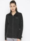 Columbia Black Solid Lightweight Open Front Jacket Women