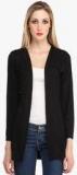 Cottinfab Black Solid Shrug Women