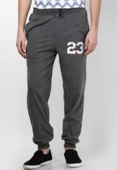 Cotton County Premium Solid Dark Grey Pyjama men