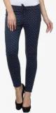 Crimsoune Club Navy Blue Printed Jegging Women