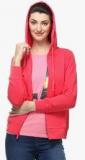 Crimsoune Club Pink Solid Hoodie Women