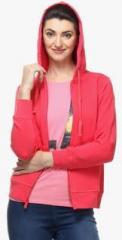 Crimsoune Club Pink Solid Hoodie women