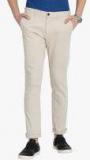 Crocodile Cream Solid Slim Fit Chinos men