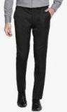 Crocodile Grey Solid Slim Fit Formal Trouser Men