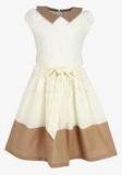 Cutecumber Cream Party Wear Dress girls