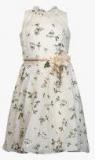 Cutecumber Cream Printed Party Dress girls