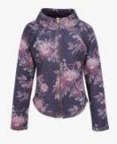 Cutecumber Purple Printed Tailored Jacket Girls