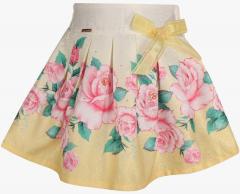 Cutecumber Yellow Printed Skirt girls