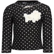 Daffodils Black Casual Top Girls