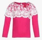 Daffodils Fuchsia Party Top Girls